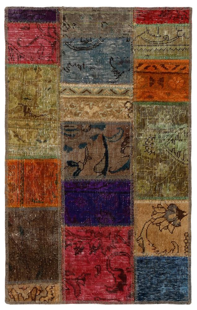 Tapete persa Patchwork 89x59 89x59, Tapete persa Atado à mão