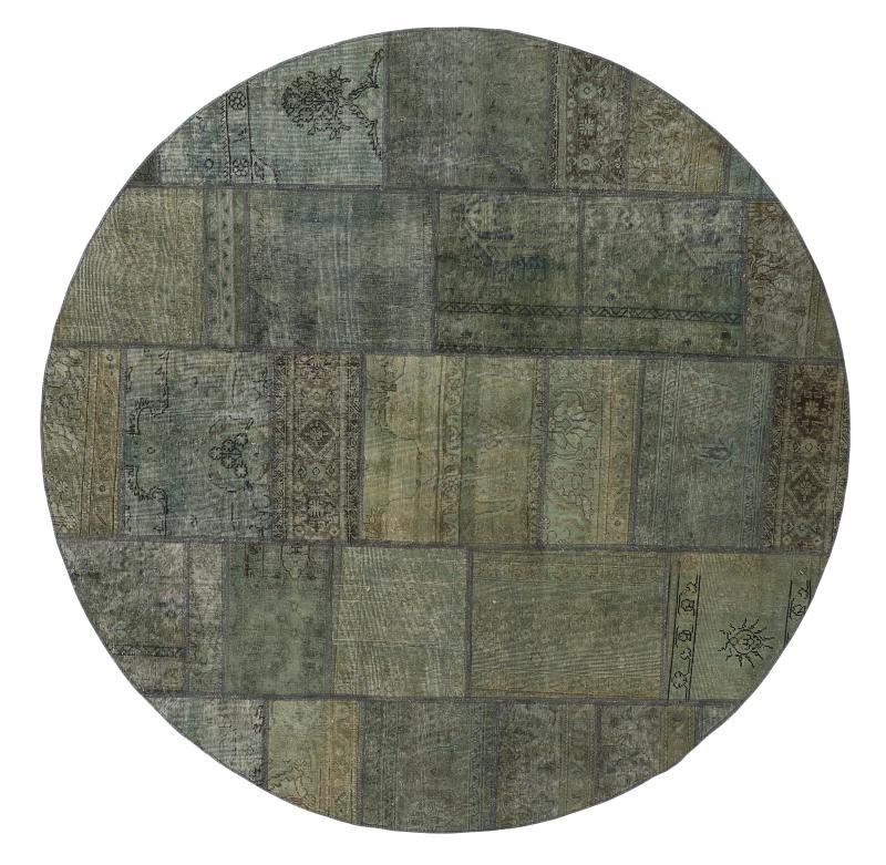 Περσικό χαλί Patchwork 251x251 251x251, Περσικό χαλί Οι κόμποι έγιναν με το χέρι