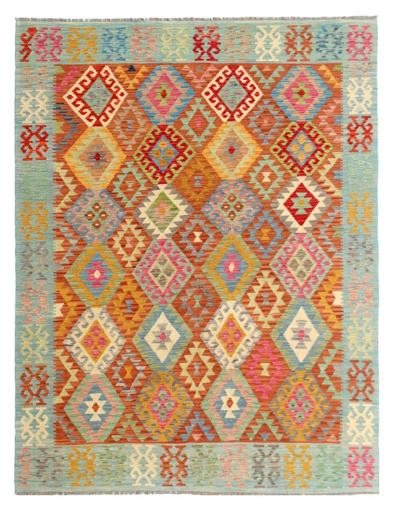 Afghan rug Kilim Afghan 9'9"x6'11" 9'9"x6'11", Persian Rug Woven by hand