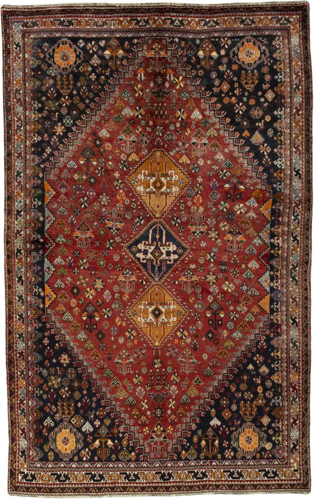 Perzisch tapijt Shiraz 279x177 279x177, Perzisch tapijt Handgeknoopte