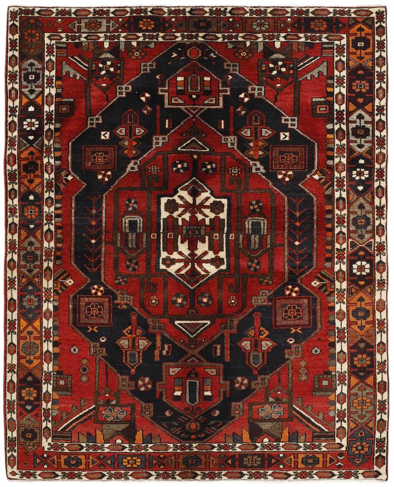 Tapis persan Bakhtiar 206x169 206x169, Tapis persan Noué à la main