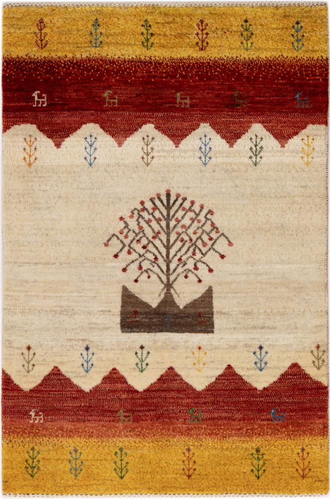 Tapete persa Persa Gabbeh Kashkuli Banafsheh 124x80 124x80, Tapete persa Atado à mão