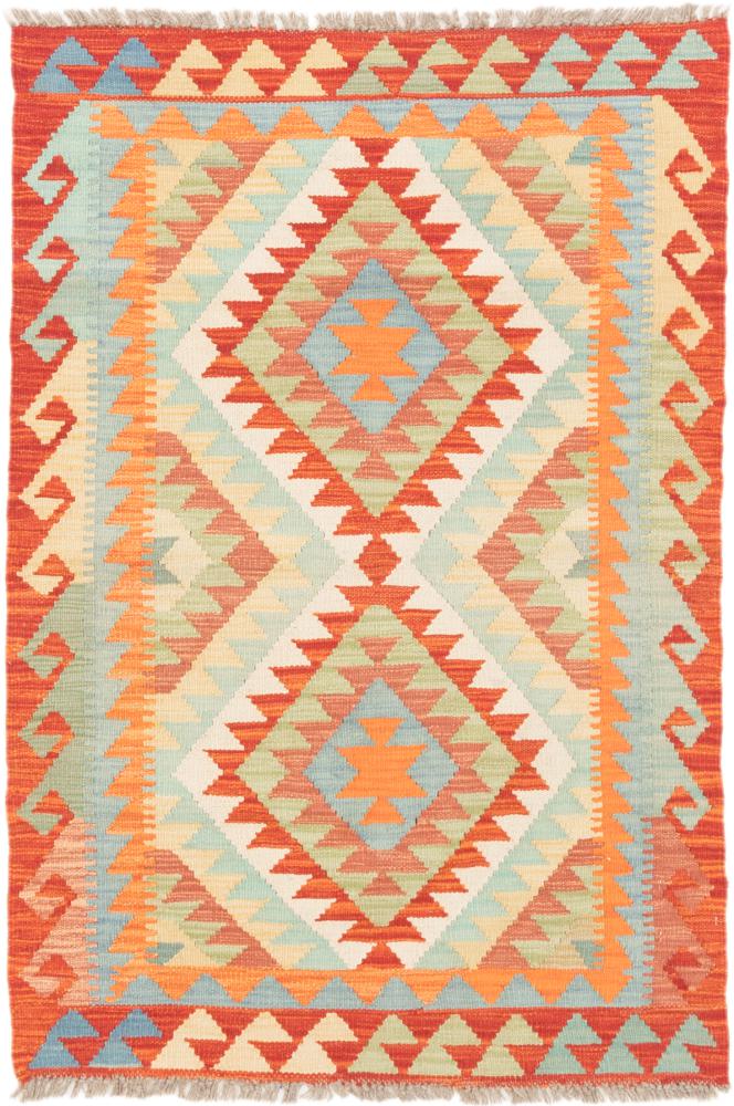 Tapete afegão Kilim Afegão 129x88 129x88, Tapete persa Tecido à mão