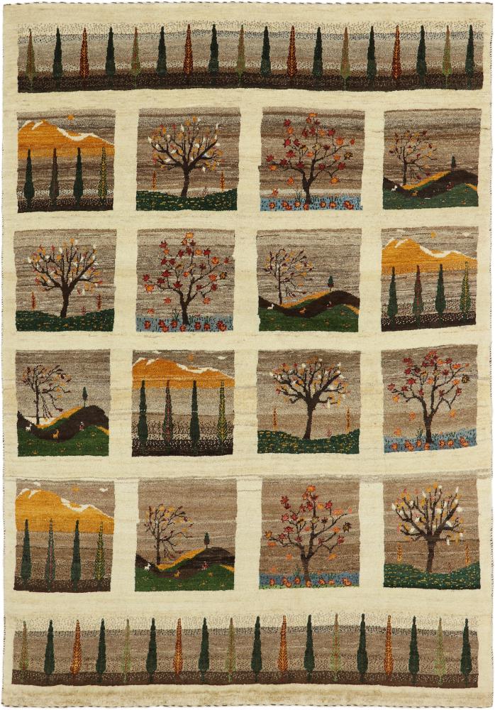 Perzsa szőnyeg Perzsa Gabbeh Loribaft Nature 6'9"x4'9" 6'9"x4'9", Perzsa szőnyeg Kézzel csomózva