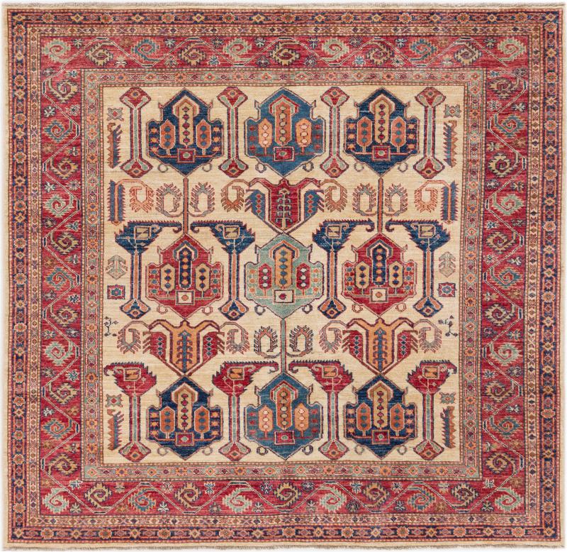 Afghan rug Super Kazak 175x180 175x180, Persian Rug Knotted by hand