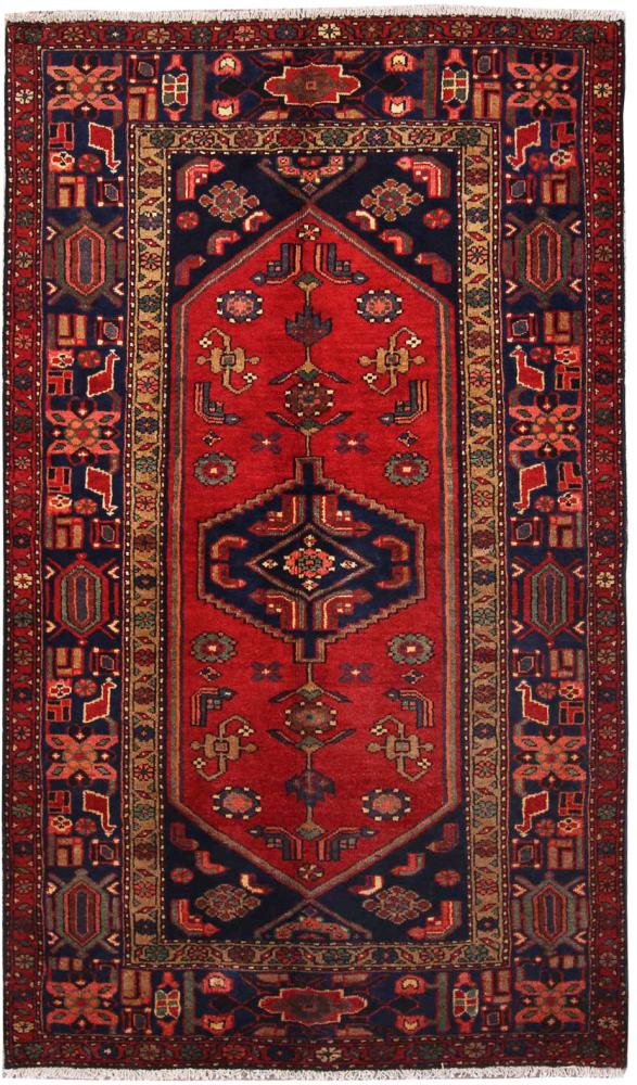 Persian Rug Hamadan 7'1"x4'2" 7'1"x4'2", Persian Rug Knotted by hand