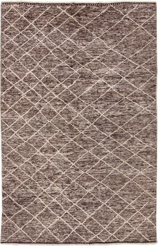 Afgán szőnyeg Berber Maroccan 8'0"x5'2" 8'0"x5'2", Perzsa szőnyeg Kézzel csomózva