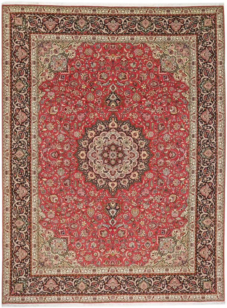 Tapete persa Tabriz 50Raj 13'1"x9'8" 13'1"x9'8", Tapete persa Atado à mão