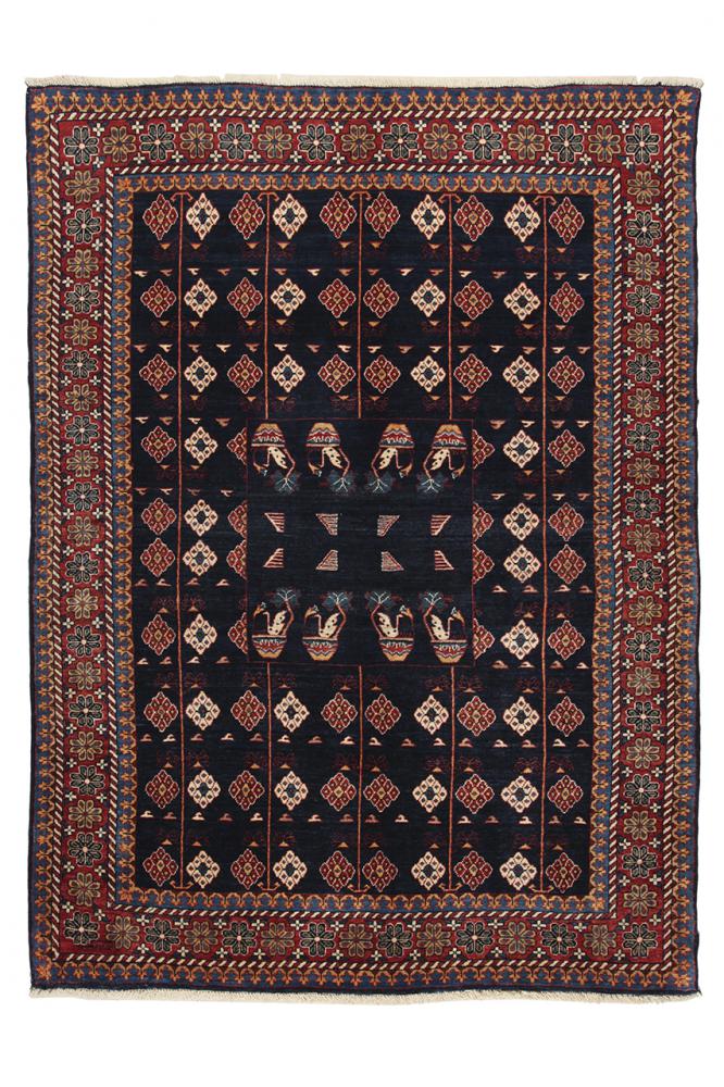 Persian Rug Persian Gabbeh Kashkuli 199x152 199x152, Persian Rug Knotted by hand