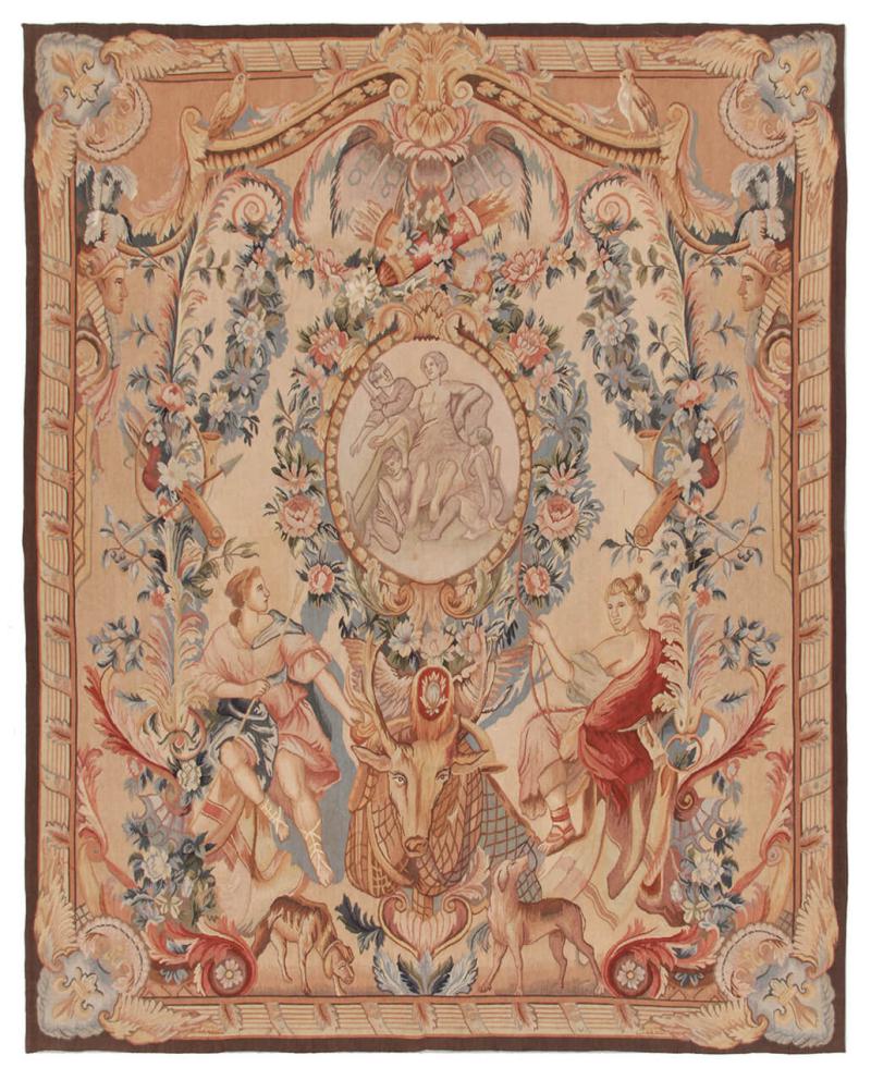 Chinese rug Tapisserie 182x145 182x145, Persian Rug Knotted by hand