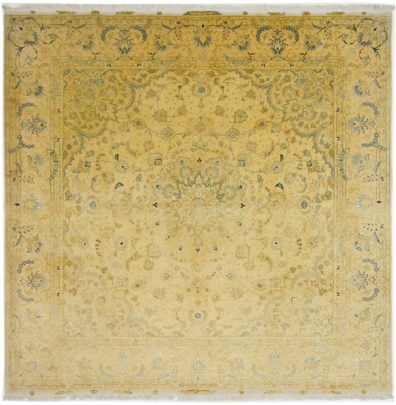 Tapete persa Tabriz 50Raj 249x243 249x243, Tapete persa Atado à mão