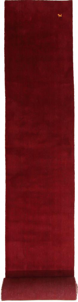 Tappeto indiano Loom Gabbeh Red 450x82 450x82, Tappeto persiano Loom annodato