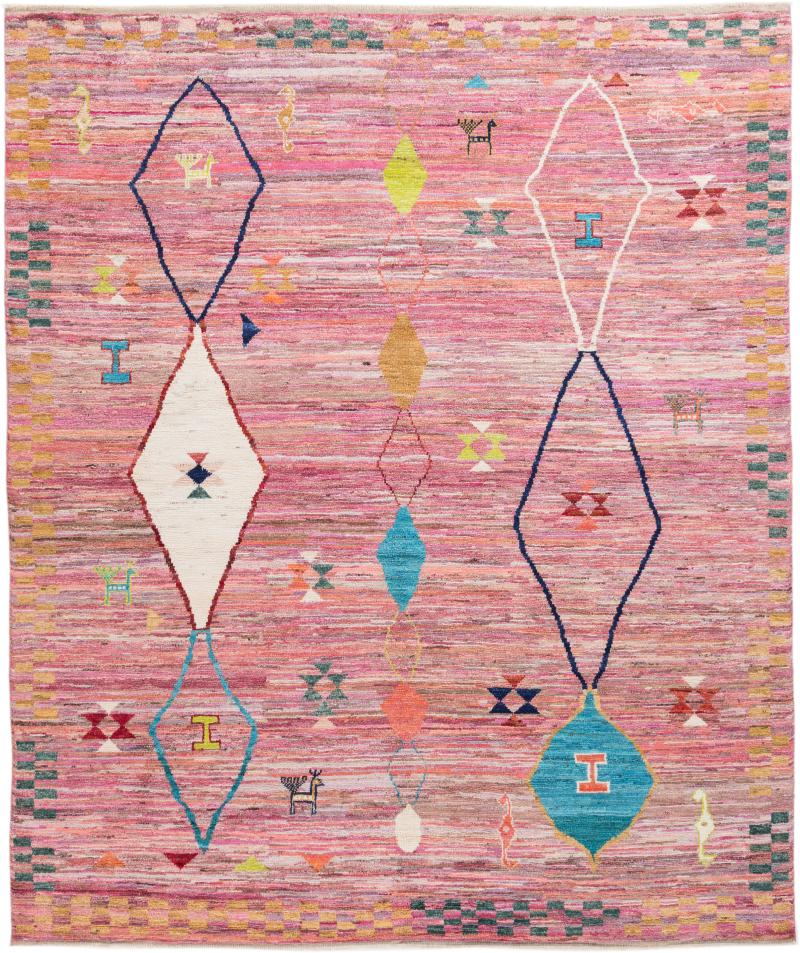 Tapis afghan Berber Ghashghai 298x255 298x255, Tapis persan Noué à la main