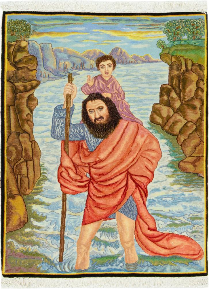 Persialainen matto Tabriz 60Raj Bild 93x73 93x73, Persialainen matto Solmittu käsin