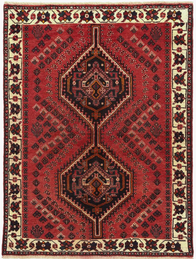 Tapete persa Shiraz 145x109 145x109, Tapete persa Atado à mão