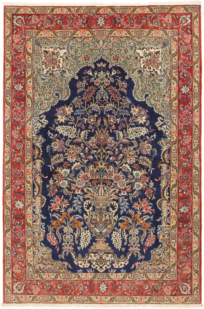 Tappeto persiano Qum 201x131 201x131, Tappeto persiano Annodato a mano