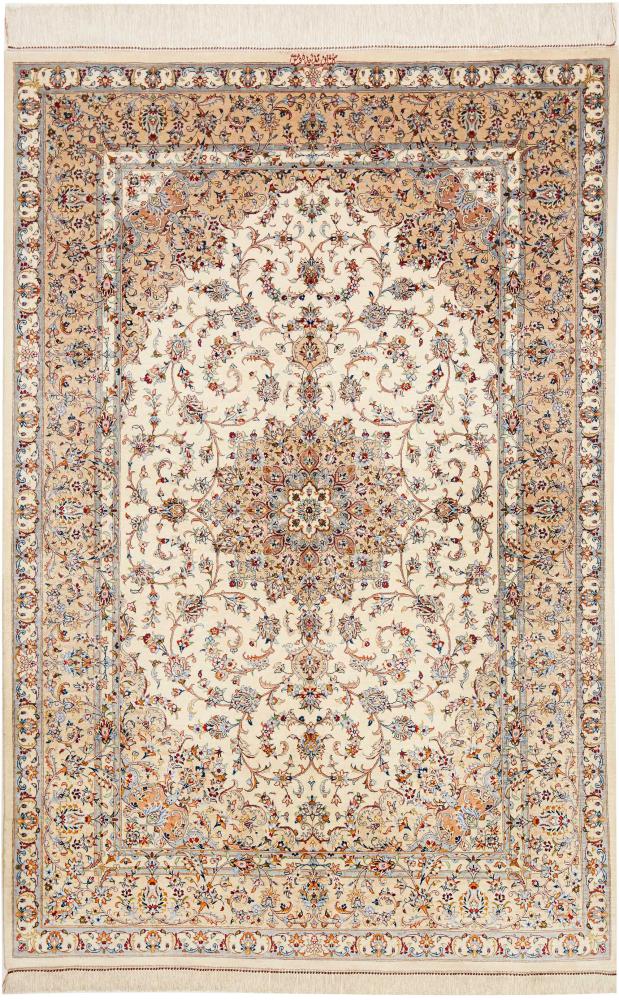 Perzisch tapijt Qum Zijde 196x131 196x131, Perzisch tapijt Handgeknoopte