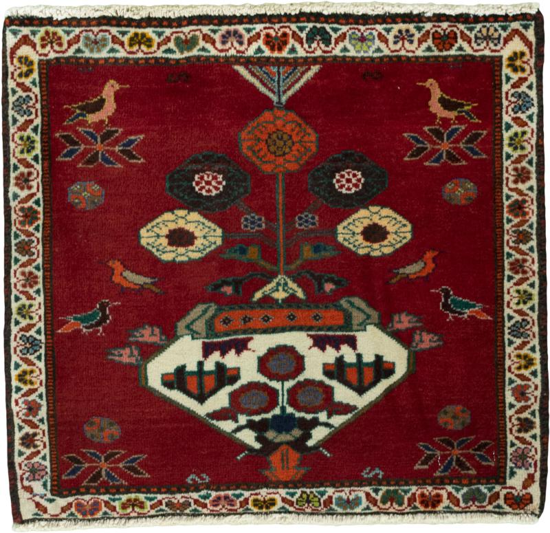 Alfombra persa Shiraz 53x59 53x59, Alfombra persa Anudado a mano