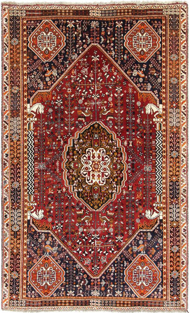 Persisk tæppe Ghashghai 256x157 256x157, Persisk tæppe Knyttet i hånden