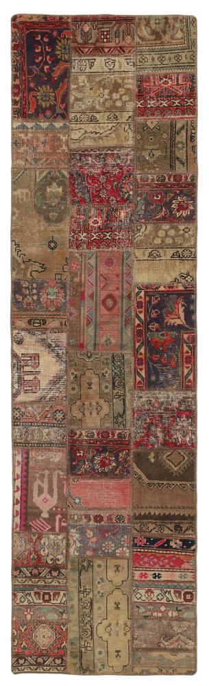 Persisk matta Patchwork 307x84 307x84, Persisk matta Knuten för hand