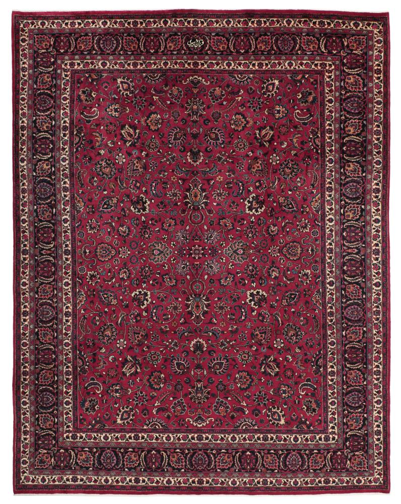 Alfombra persa Mashad 381x296 381x296, Alfombra persa Anudado a mano