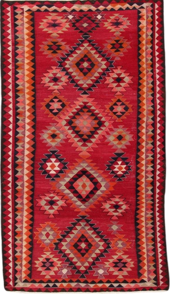 Persisk tæppe Kelim Fars Antikke 289x166 289x166, Persisk tæppe Håndvævet