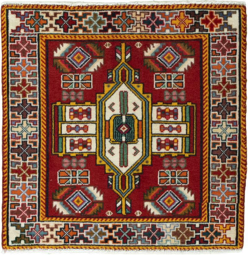 Persian Rug Shiraz 61x62 61x62, Persian Rug Knotted by hand