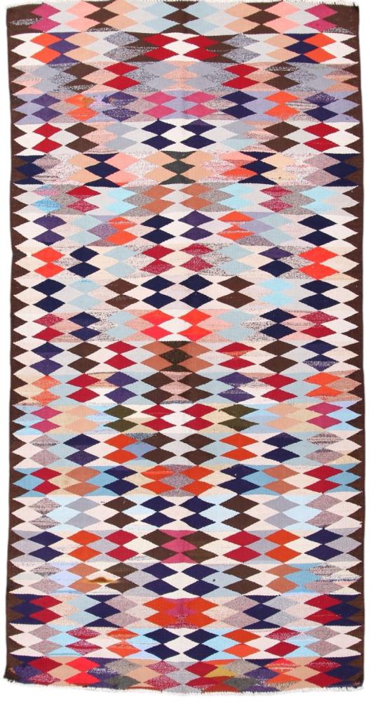 Persisk tæppe Kelim Fars Antikke 319x166 319x166, Persisk tæppe Håndvævet