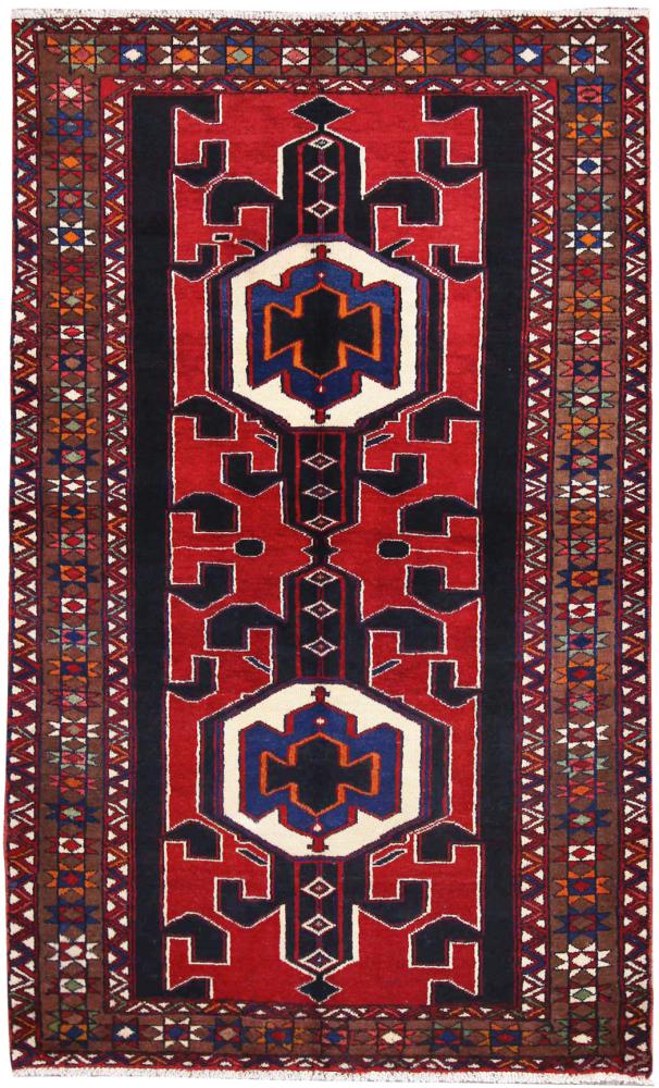 Persian Rug Hamadan 6'9"x4'2" 6'9"x4'2", Persian Rug Knotted by hand
