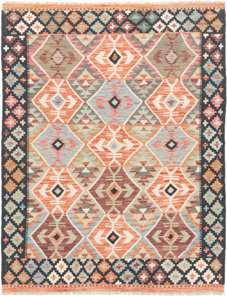 Tapete afegão Kilim Afegão 190x150 190x150, Tapete persa Tecido à mão