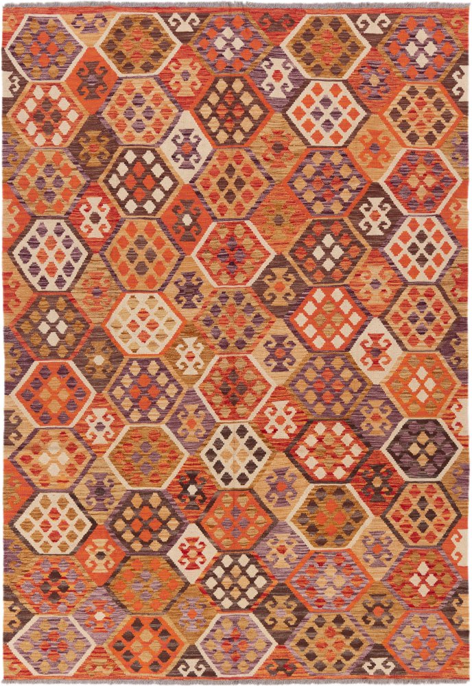 Afghan rug Kilim Afghan 8'4"x5'9" 8'4"x5'9", Persian rug Handwoven