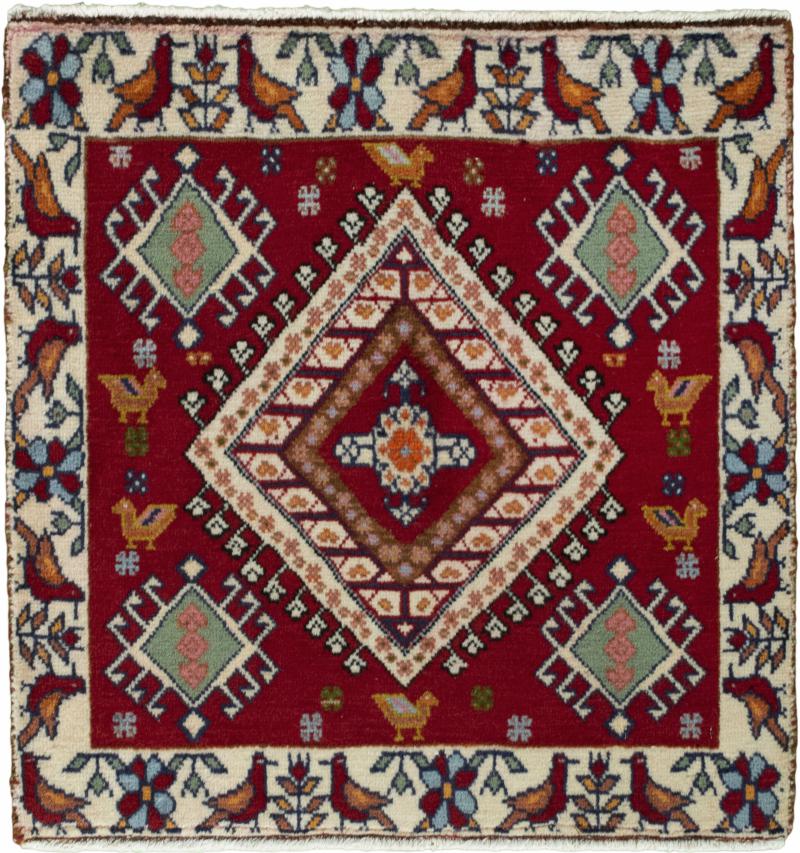 Persian Rug Shiraz 64x63 64x63, Persian Rug Knotted by hand