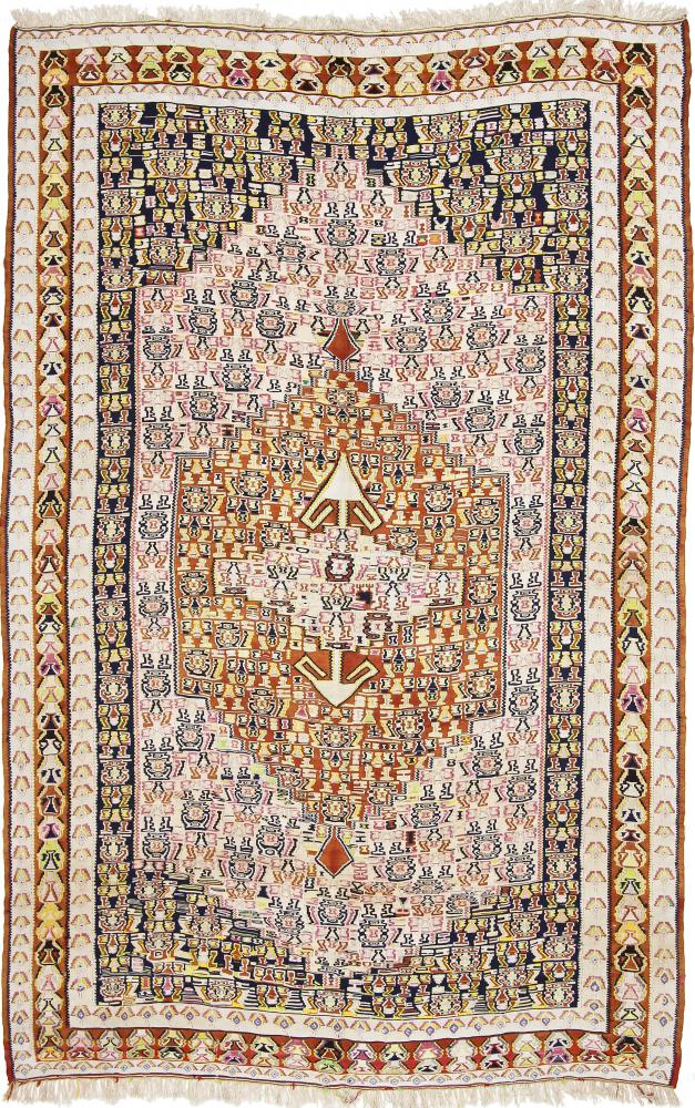 Perzsa szőnyeg Kilim Senneh 259x161 259x161, Perzsa szőnyeg Kézzel csomózva