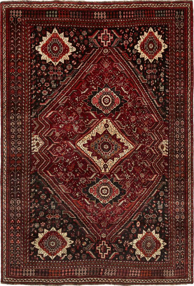Tapis persan Shiraz 249x169 249x169, Tapis persan Noué à la main