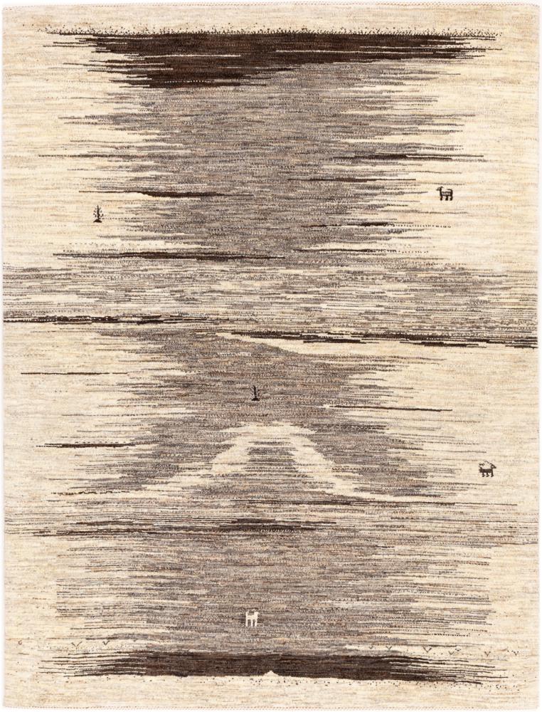 Persian Rug Persian Gabbeh Loribaft Tabiilbaft 7'5"x5'7" 7'5"x5'7", Persian Rug Knotted by hand