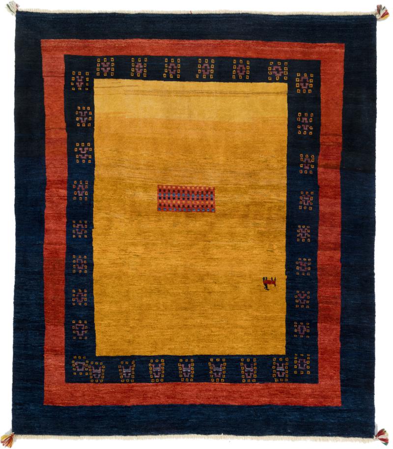 Persian Rug Persian Gabbeh Loribaft 199x174 199x174, Persian Rug Knotted by hand