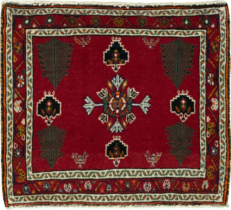 Persian Rug Shiraz 55x62 55x62, Persian Rug Knotted by hand