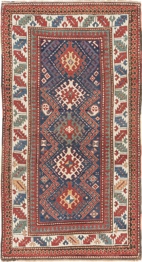 Alfombra rusa Kazak Antiguo 226x128 226x128, Alfombra persa Anudado a mano