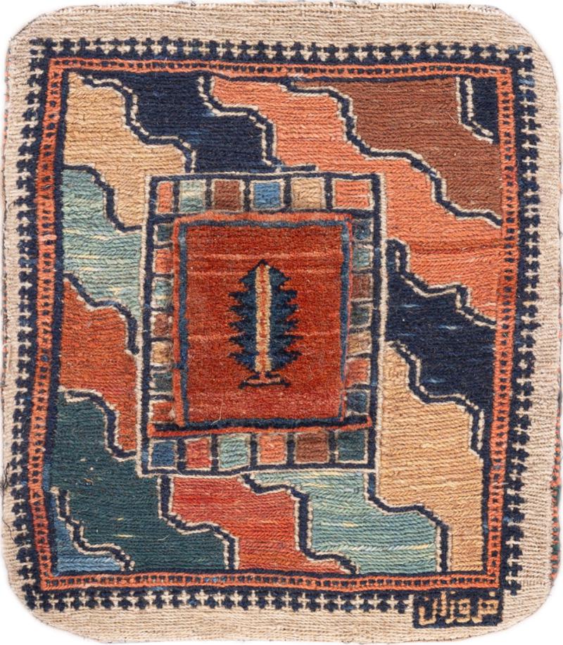 Persisk tæppe Kelim Fars Kissen 33x28 33x28, Persisk tæppe Knyttet i hånden