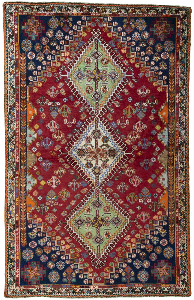 Persisk tæppe Shiraz 176x111 176x111, Persisk tæppe Knyttet i hånden