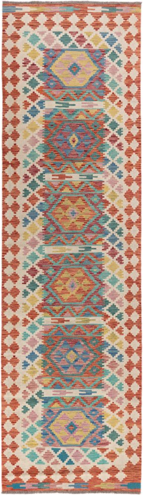 Tapis afghan Kilim Afghan 297x84 297x84, Tapis persan Tissé à la main