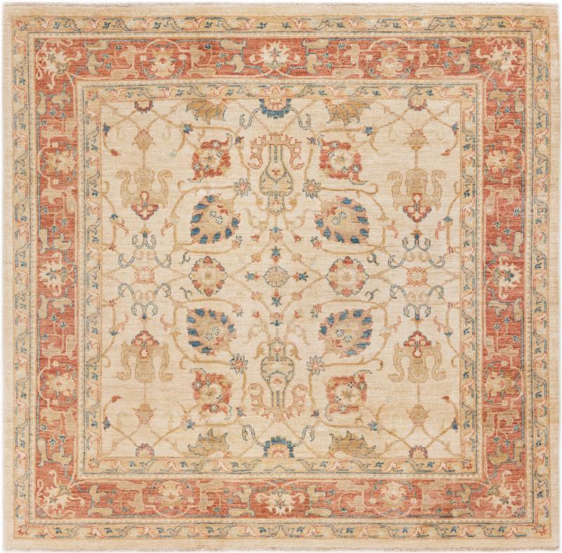 Afghan rug Ziegler Farahan 197x197 197x197, Persian Rug Knotted by hand