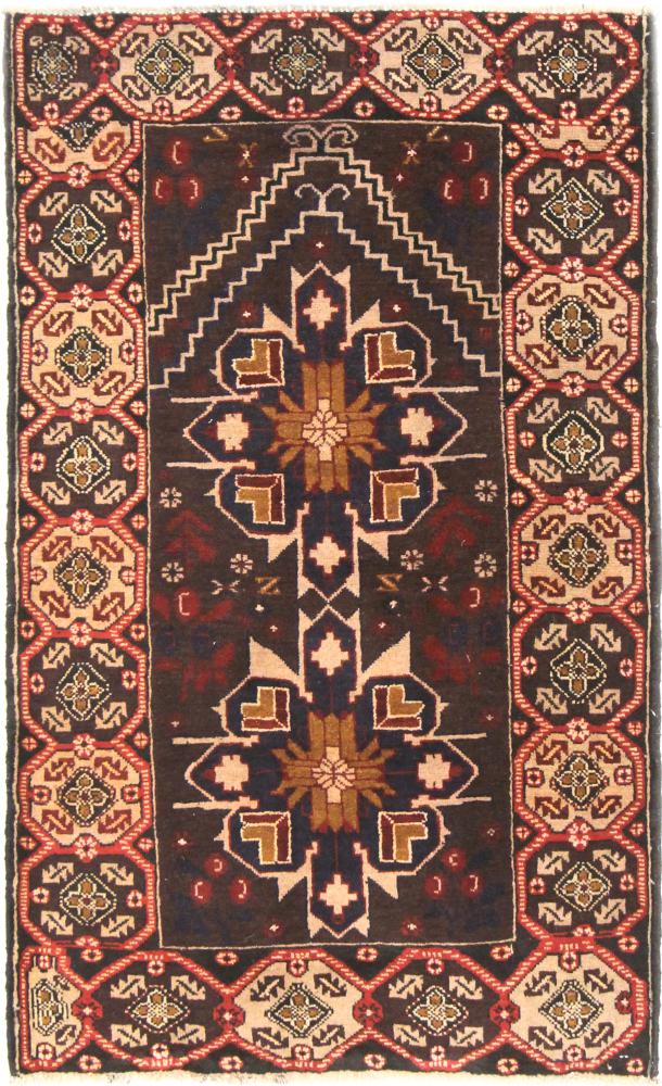 Tapete afegão Balúchi 126x81 126x81, Tapete persa Atado à mão