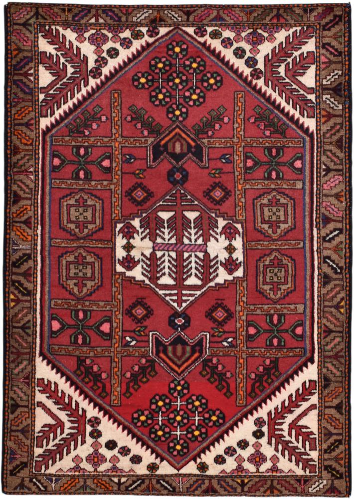 Tapis persan Hamadan 149x106 149x106, Tapis persan Noué à la main