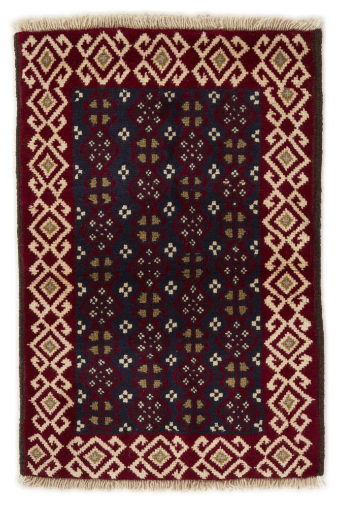 Perserteppich Belutsch 93x65 93x65, Perserteppich Handgeknüpft