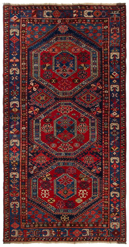 Russian rug Kazak Antique 244x136 244x136, Persian Rug Knotted by hand