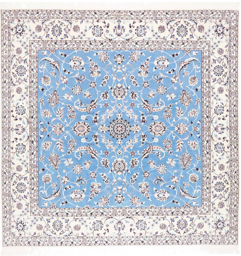 Persialainen matto Nain 6La 207x207 207x207, Persialainen matto Solmittu käsin