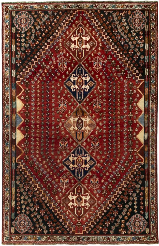 Perserteppich Shiraz 8'1"x5'3" 8'1"x5'3", Perserteppich Handgeknüpft