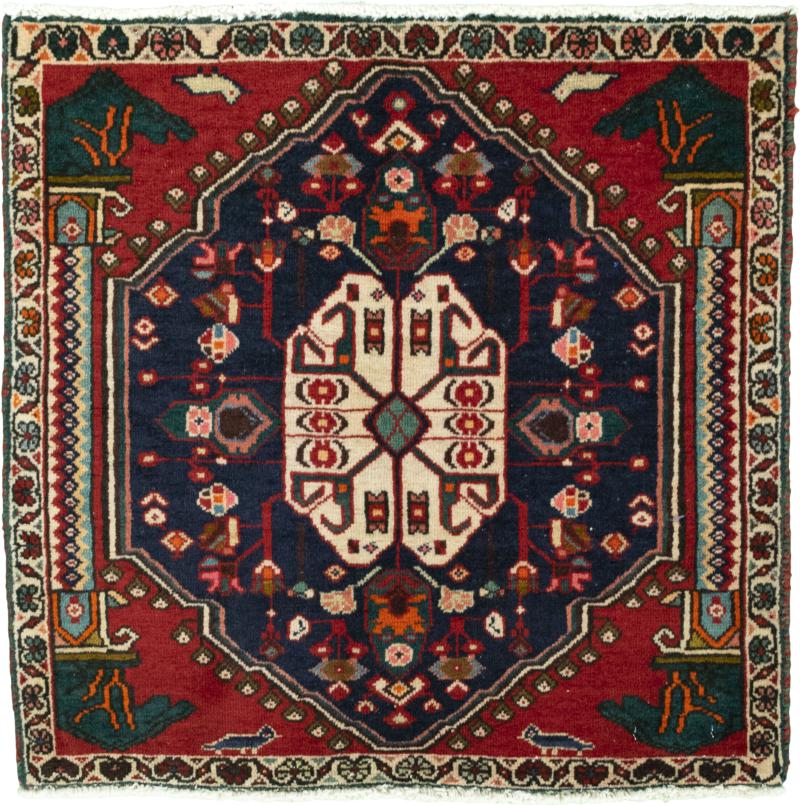 Persisk matta Shiraz 62x64 62x64, Persisk matta Knuten för hand
