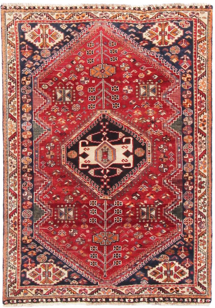 Tapete persa Ghashghai 152x103 152x103, Tapete persa Atado à mão